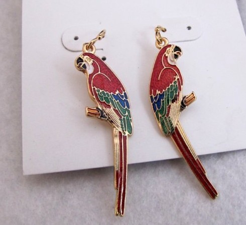 Parrot earrings